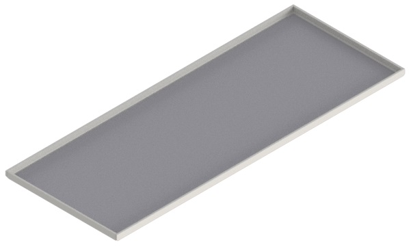 Produktbild UBK 201 081  -  Blind-Deckel zu UBK 200 mit Kante geschlossen, für 8mm Vertiefung